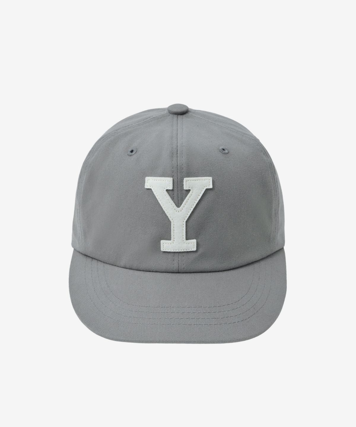 예일(YALE) Y로고 레더 스트랩 캡_그레이