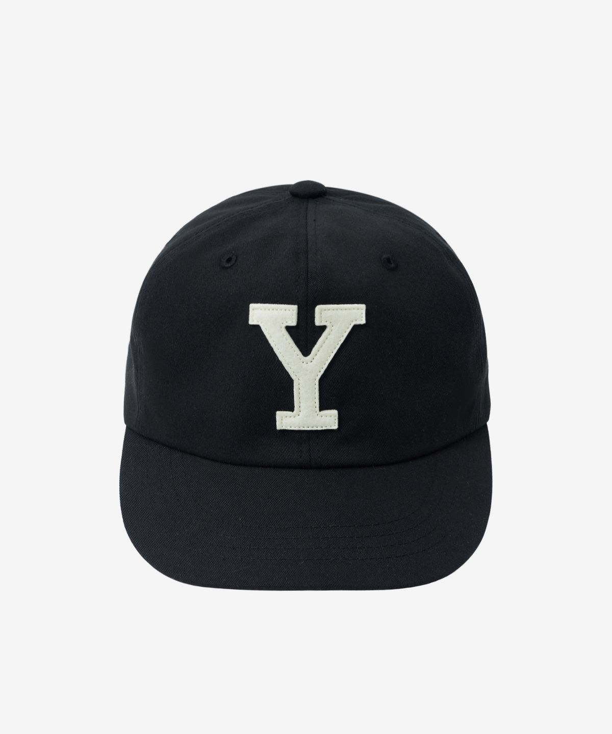 예일(YALE) Y로고 레더 스트랩 캡_블랙
