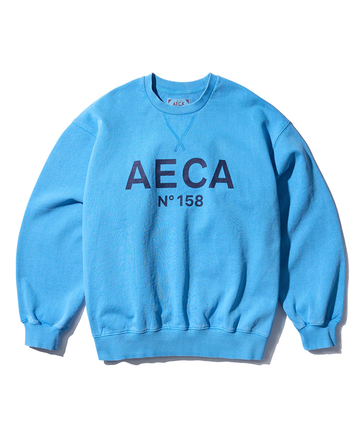 MUSINSA | AECA WHITE BIG LOGO SWEATSHIRT-WASHED BLUE