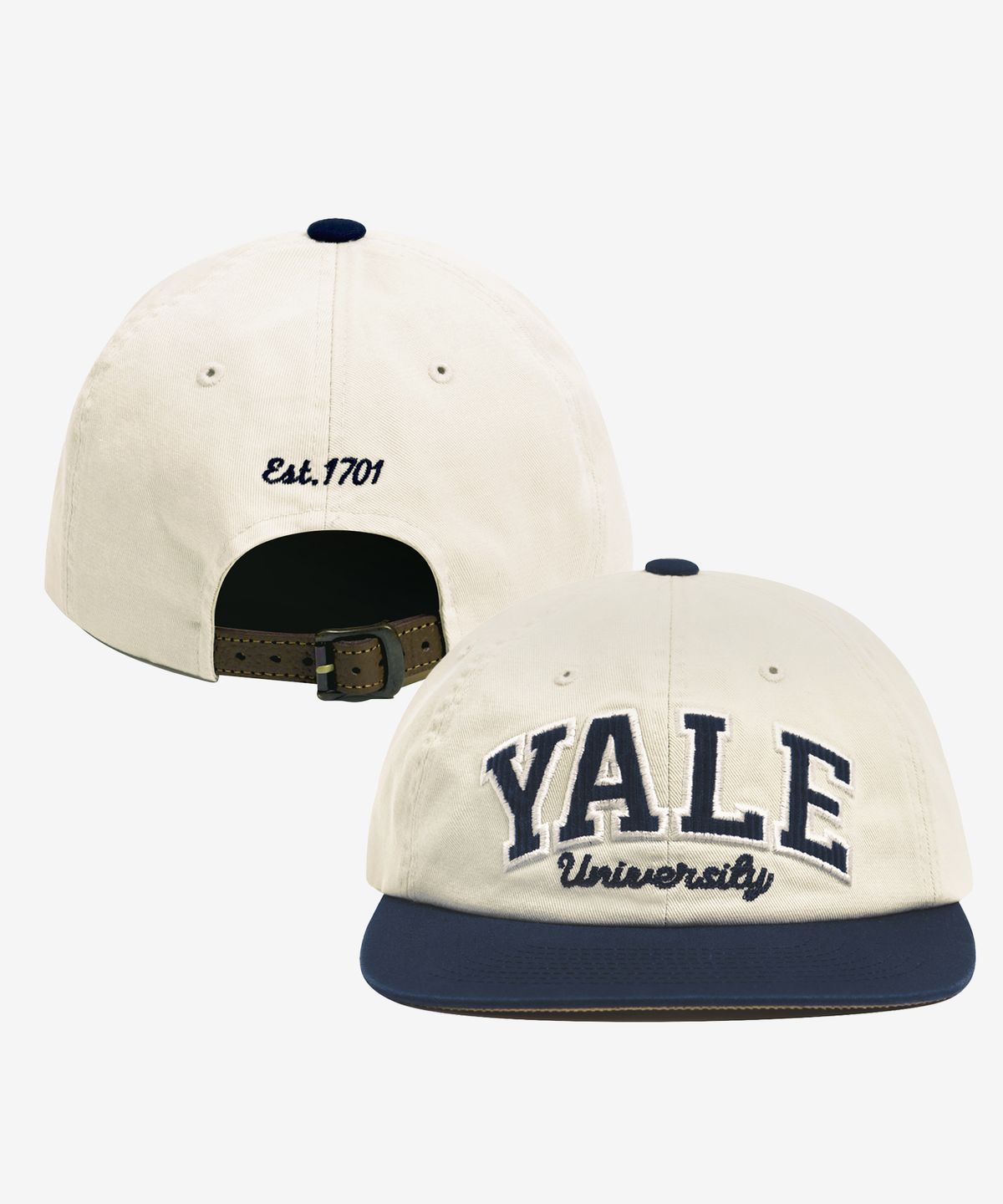 예일(YALE) 투톤아치 멀티컬러 스냅 캡_아이보리