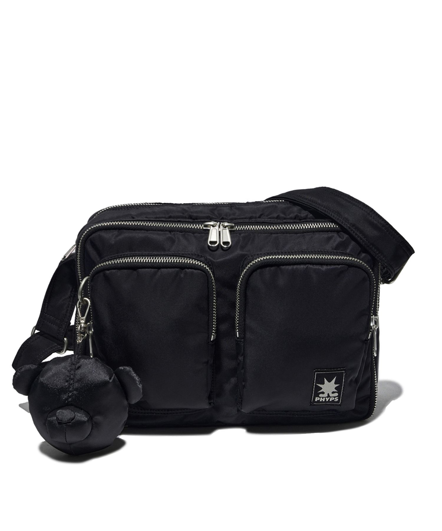 ショルダーバッグ・ポシェット Phyps Department Bear Keyring Multi Pocket Crossbody Bag S MUSINSA公式 | PHYPS Bear Keyring Nylon Multi Pocket