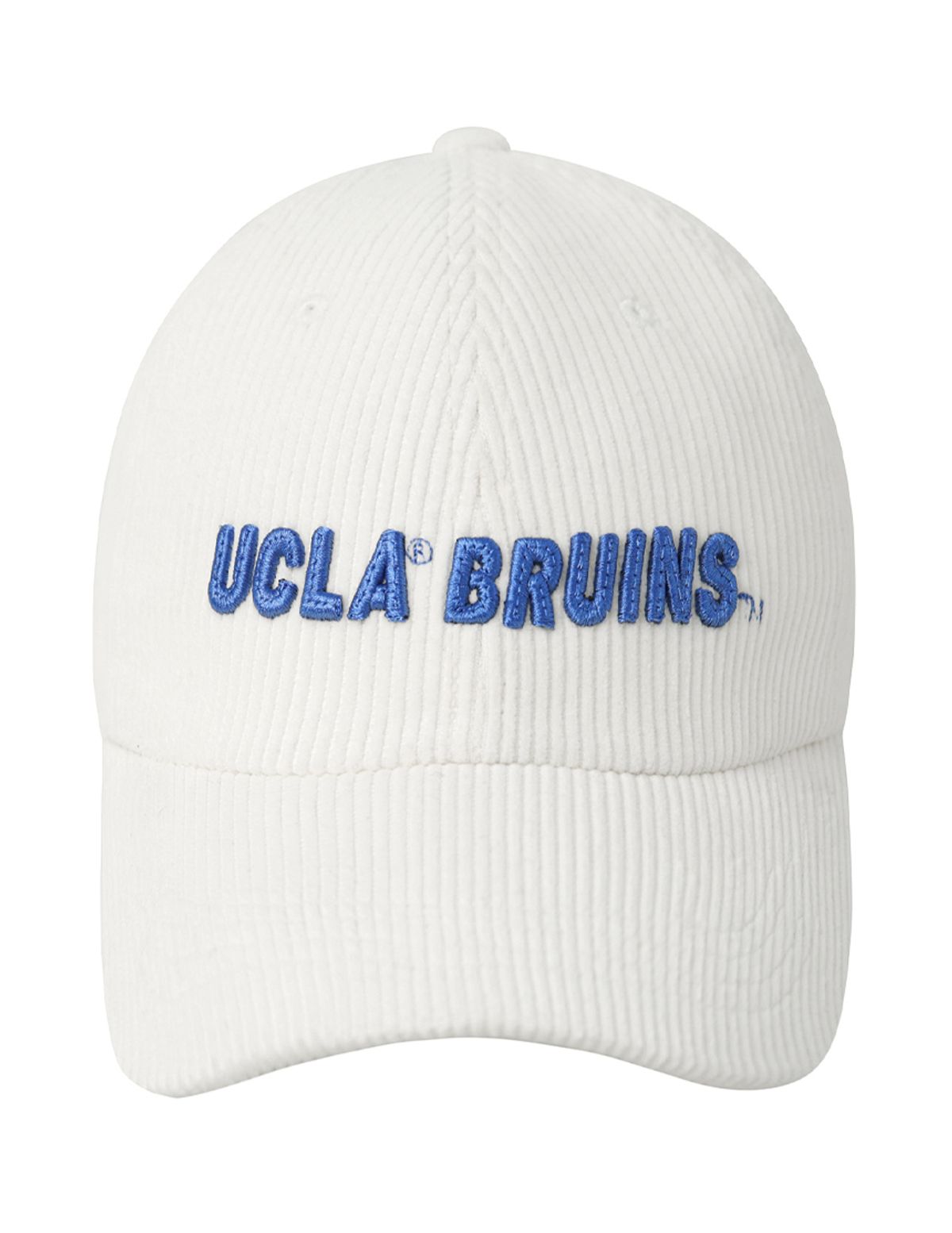 유씨엘에이(UCLA) 남녀공용 코듀로이 로고 자수 볼캡[IVORY](UBRAC92)