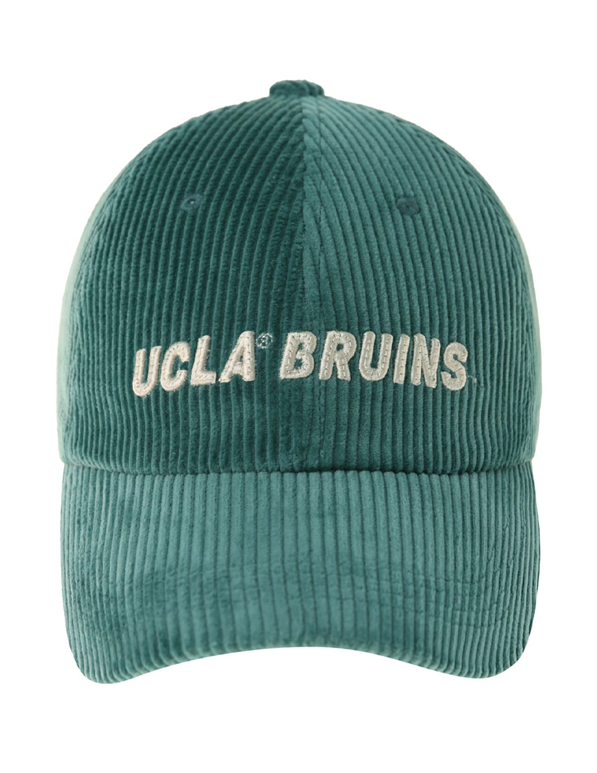 유씨엘에이(UCLA) 남녀공용 코듀로이 로고 자수 볼캡[GREEN](UBRAC92)