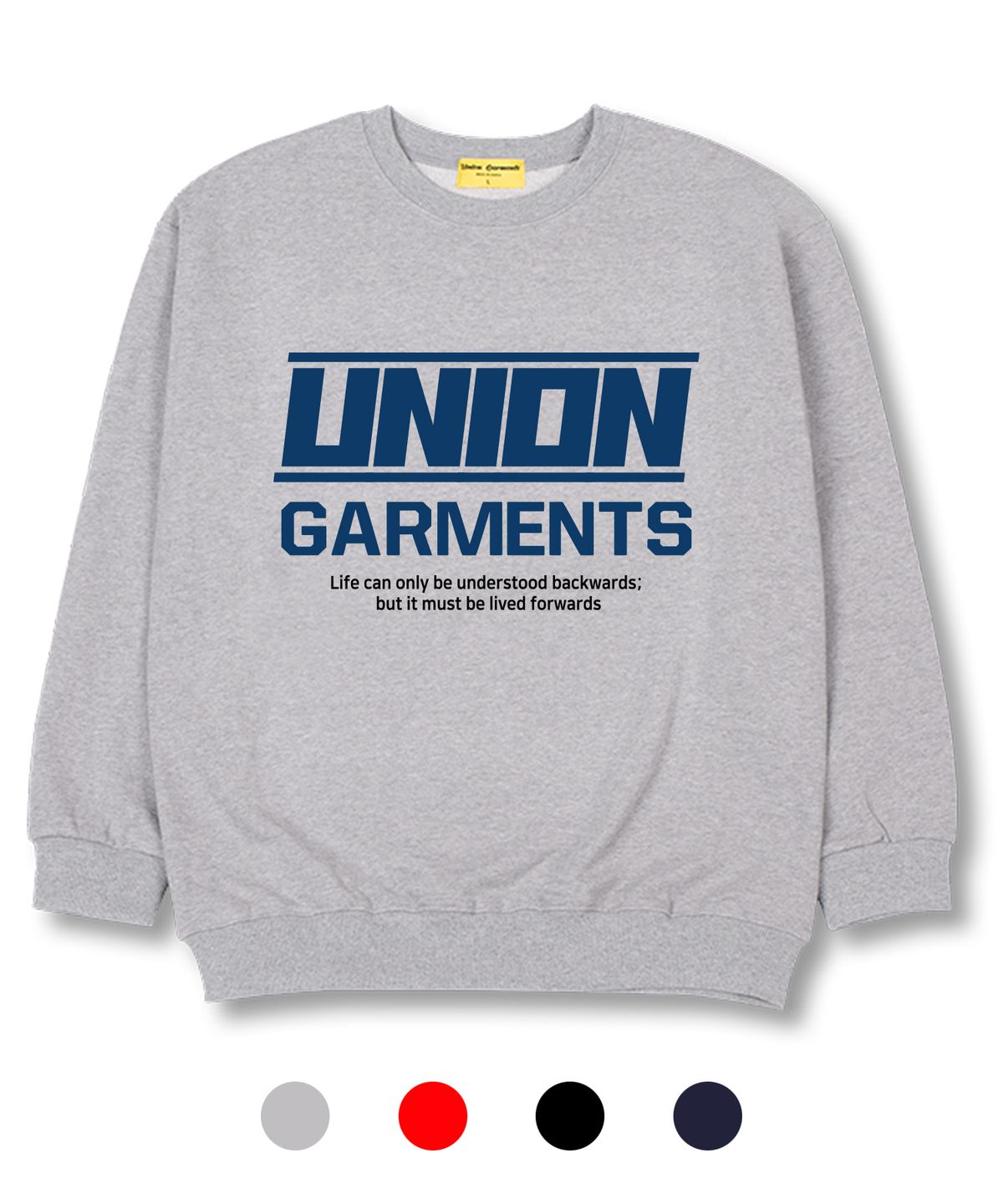 유니온가먼츠(UNION GARMENTS) 유니온포워드 쭈리 오버핏 맨투맨 티셔츠
