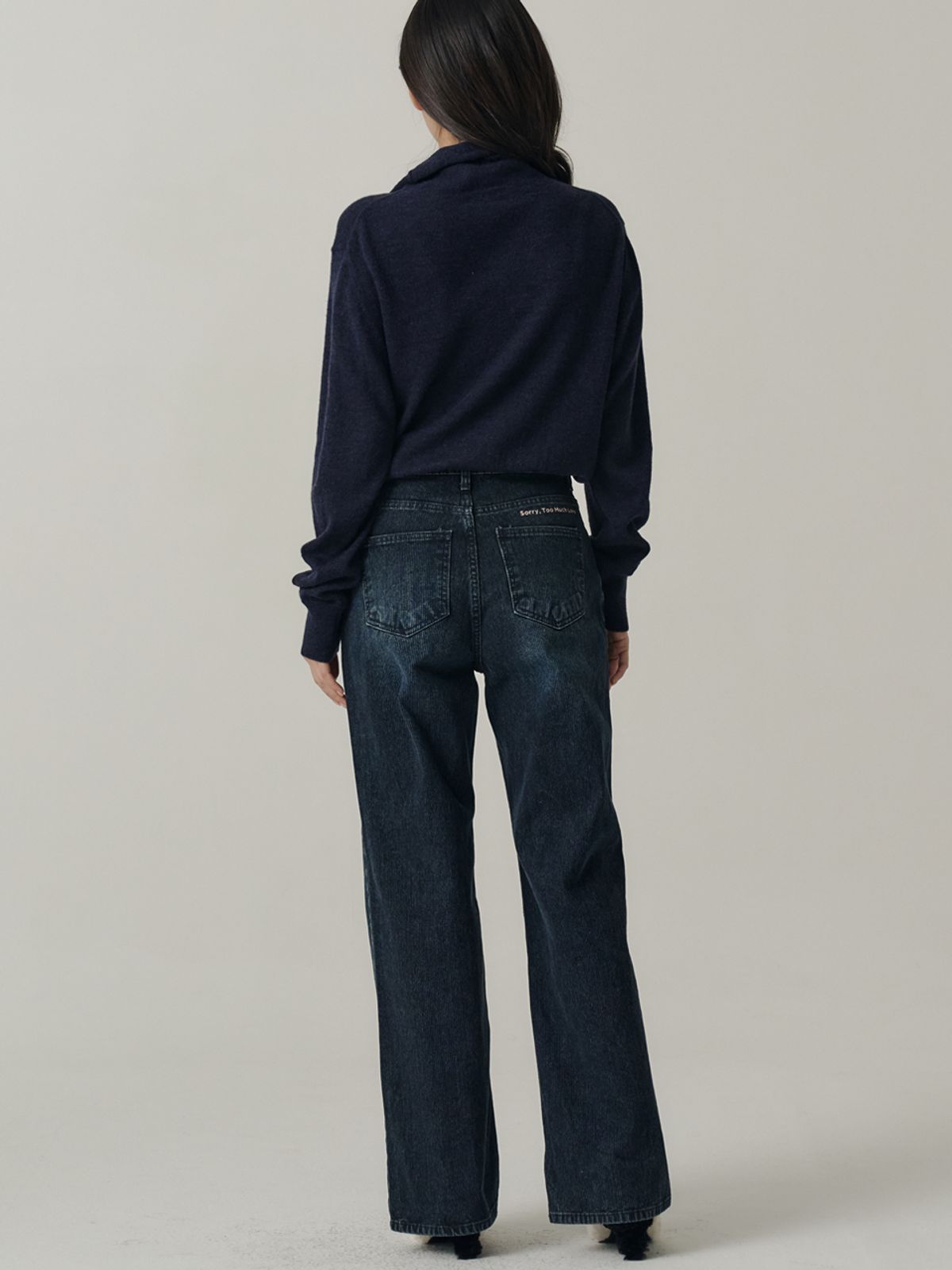 쏘리, 투 머치 러브(SORRY, TOO MUCH LOVE) 804 Corduroy Denim Pants_Blue