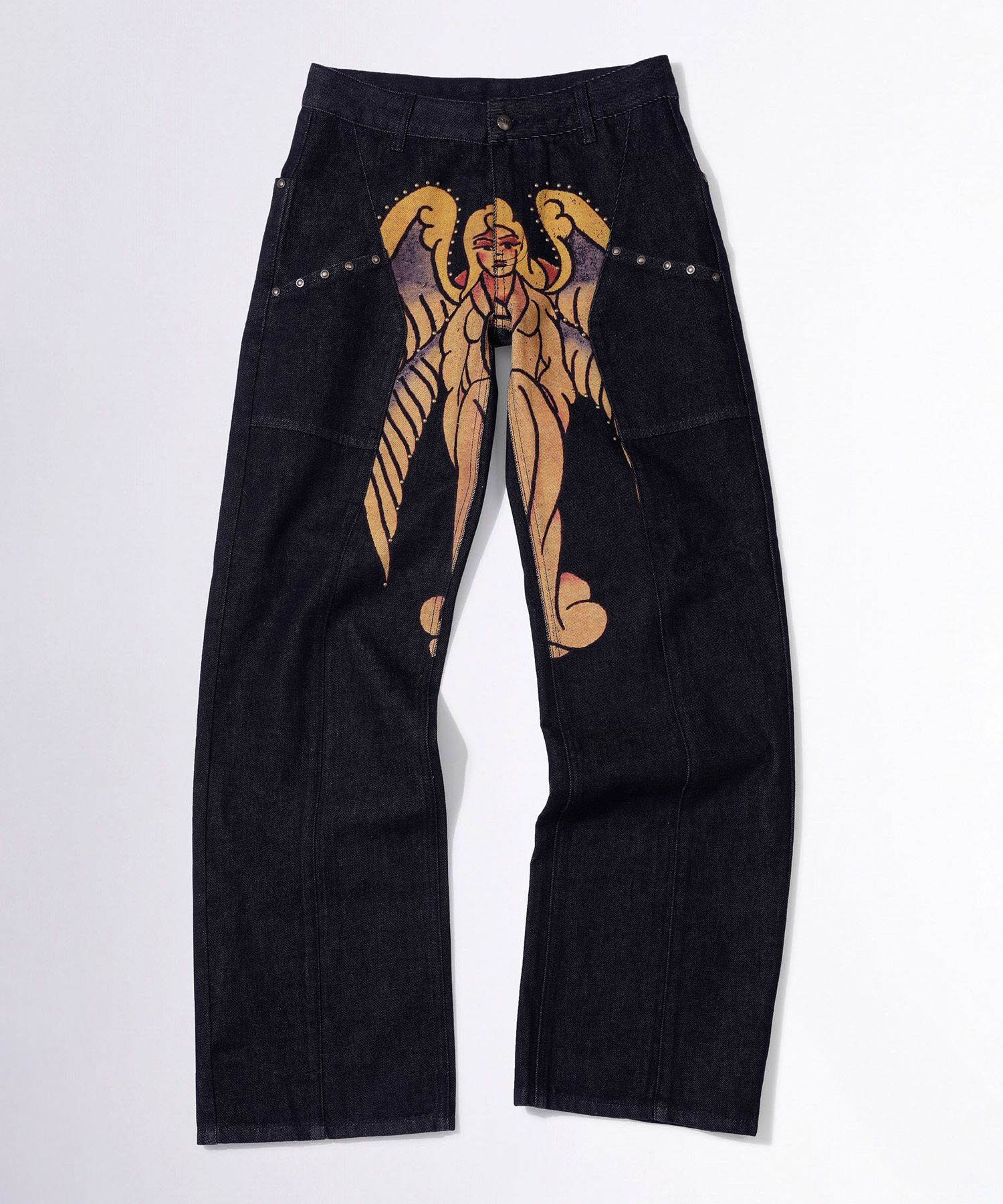 最終価格‼️Sculptor X Ed Hardy デニム Indigo XLARGE×ED HARDY CRASH