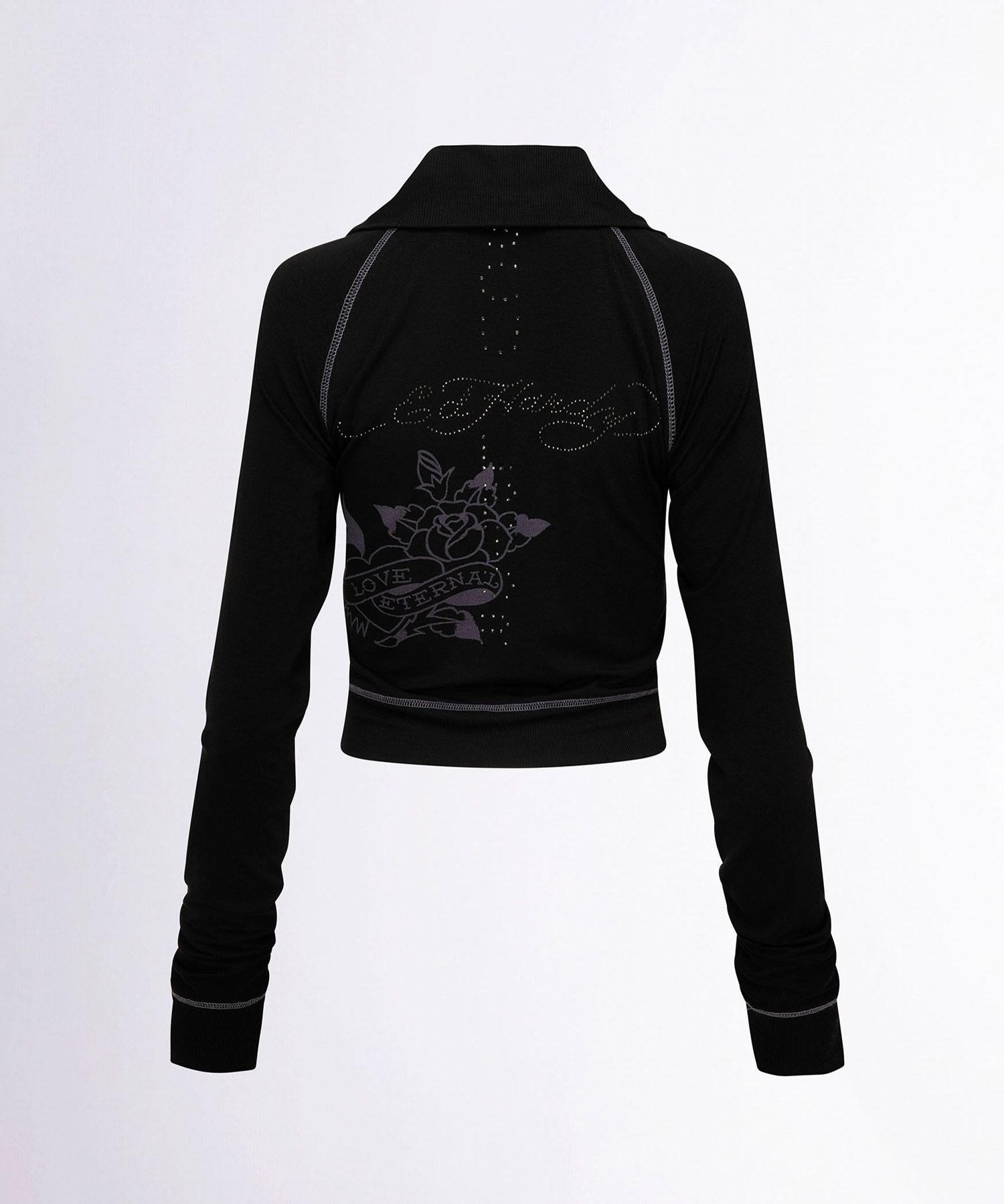 스컬프터(SCULPTOR) [Sculptor X Ed Hardy] Jersey Track Zip-Up Black