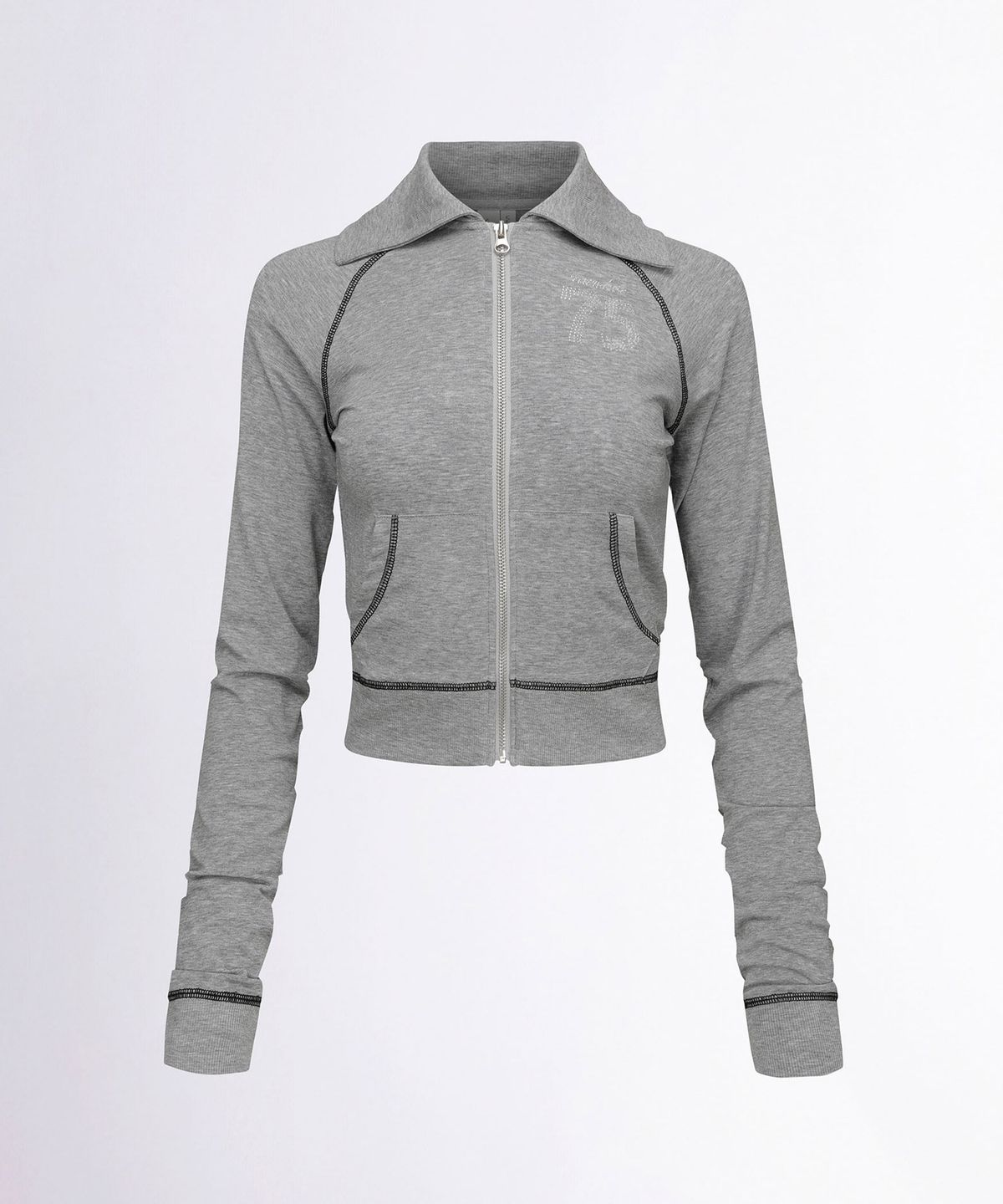 스컬프터(SCULPTOR) [Sculptor X Ed Hardy] Jersey Track Zip-Up Melange Gray