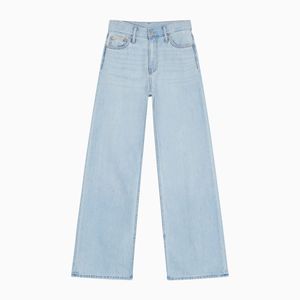 여성 하이라이즈 와이드핏 라이트블루 37.5 라이트웨이트 스플릿 데님 J225051 1AA