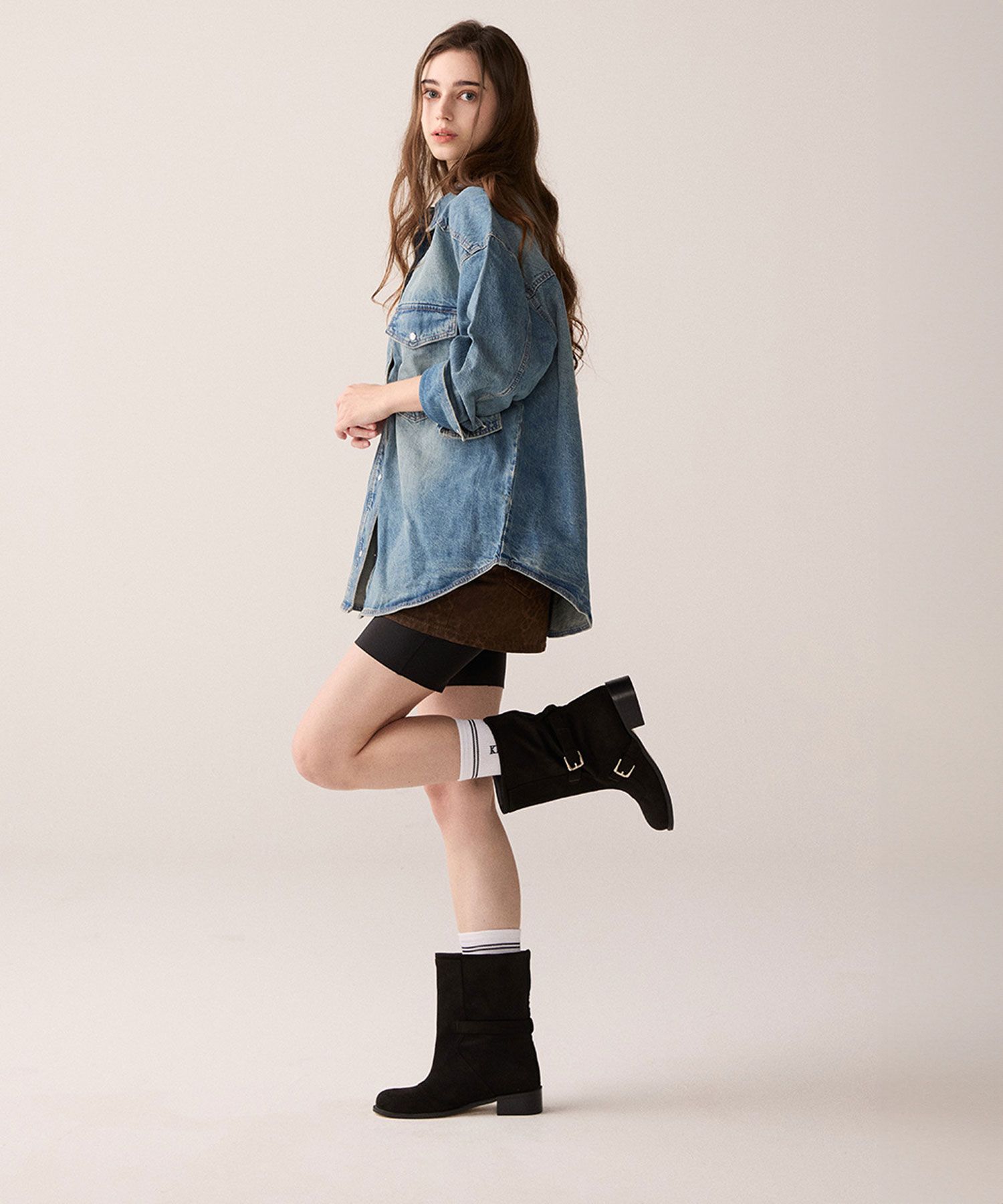 ミドルブーツ KRISTIN DANA BOOTS_2color MUSINSA公式 | KRISTIN Dana Half Boots - 2colors