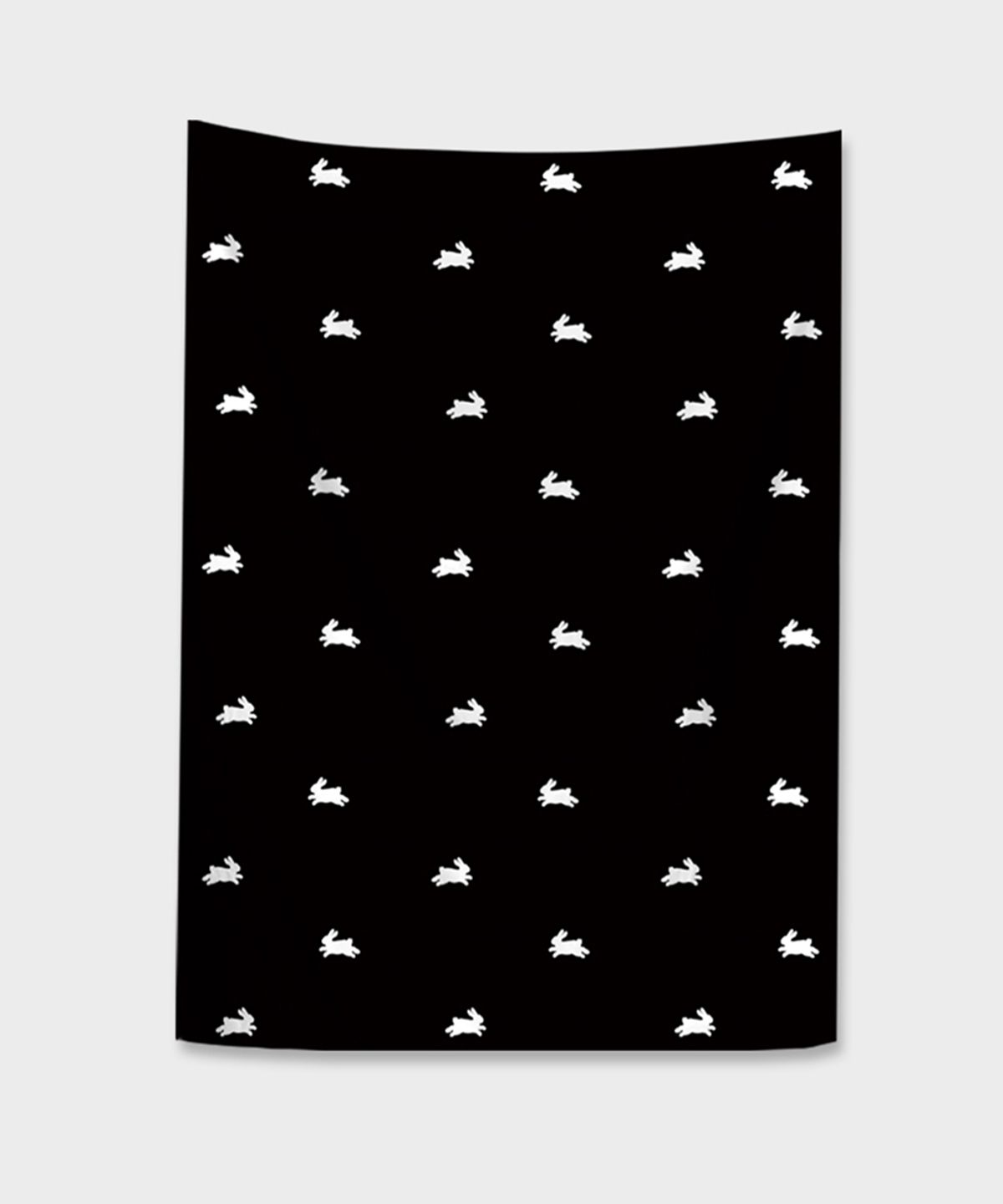 픽켄드(PICKEND) 방수 패브릭 샤워 커튼 - 11 FLUFFY BUNNY (BLACK)