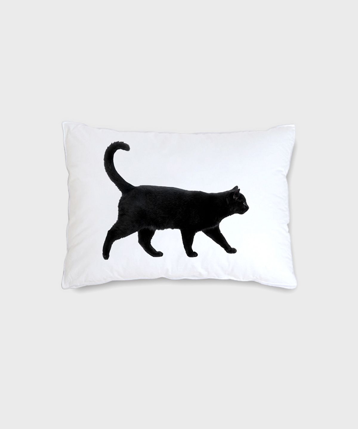 픽켄드(PICKEND) 블랙 버니 디자인 베개커버 - BLACK CAT (WHITE)