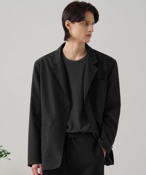 릴렉스드 오피스 CN 블레이저 [BLACK]