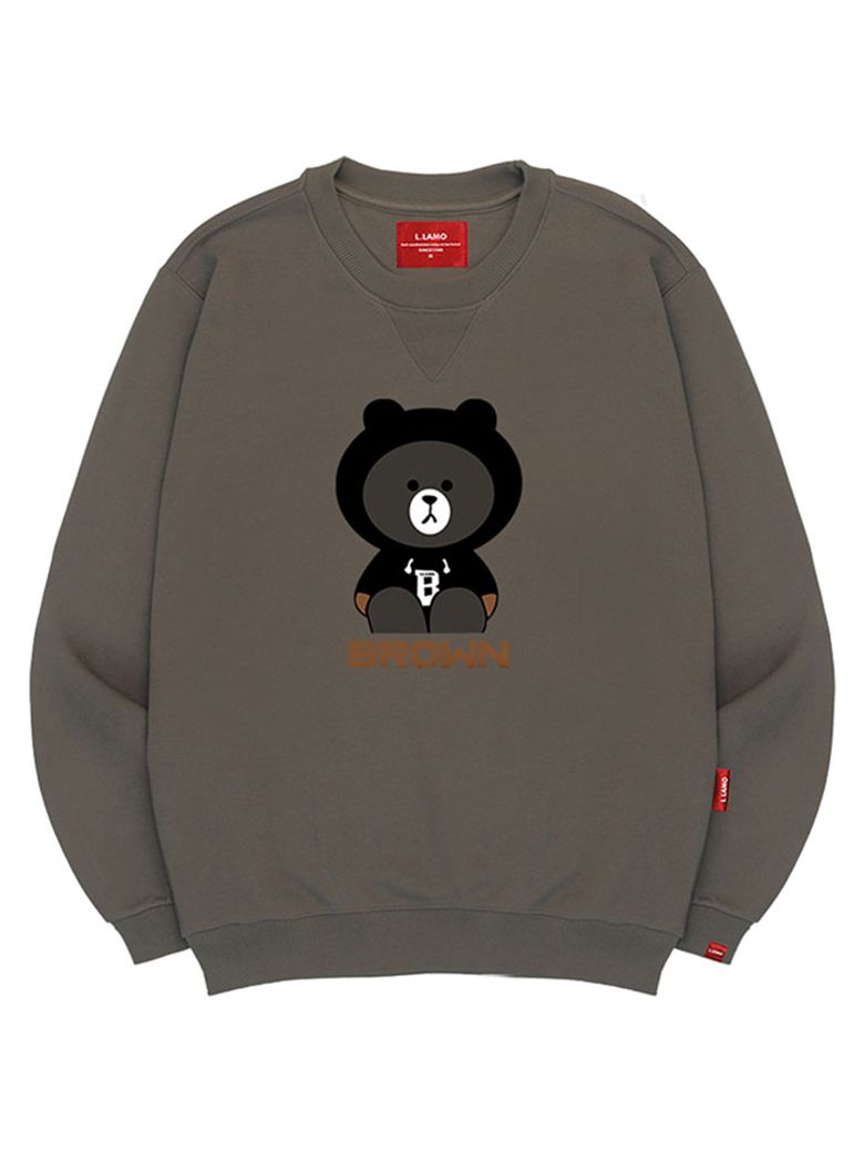 브라운베어 맨투맨 남녀공용 빅사이즈 S~4XL