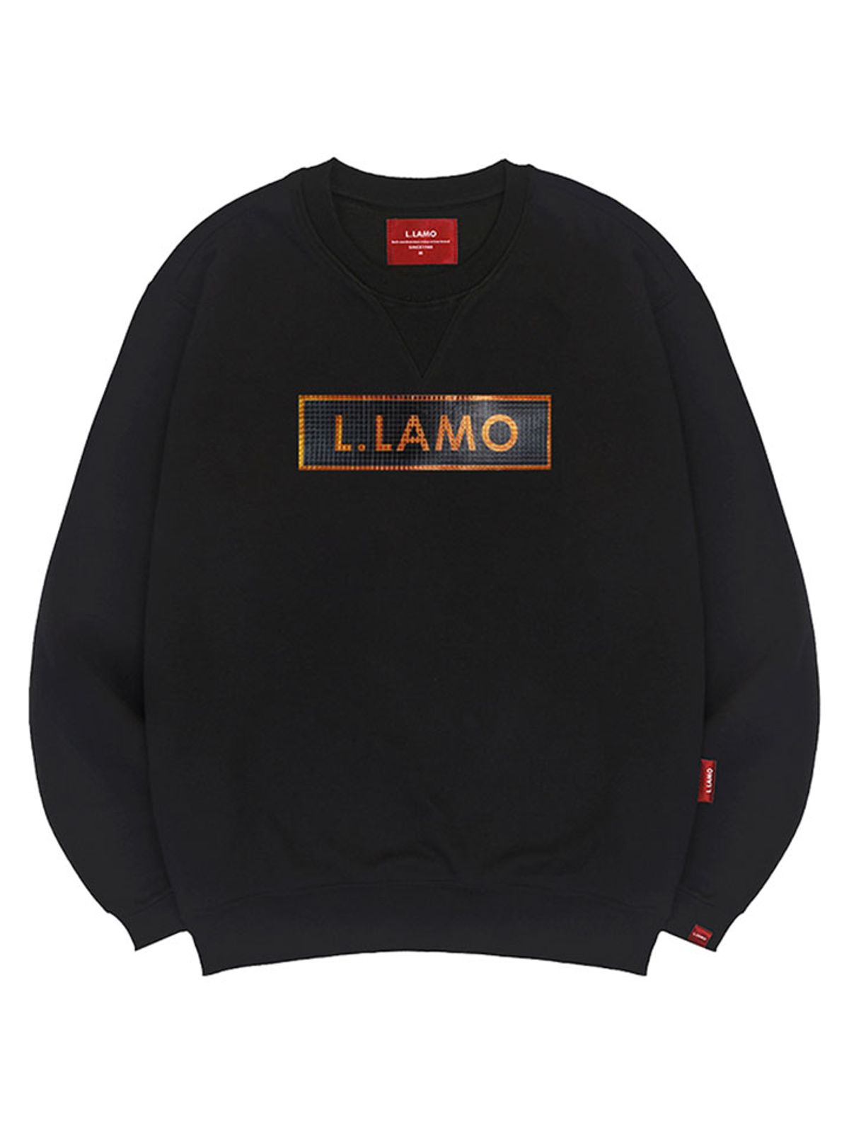 엘라모(LLAMO) 엠보큐브라모 맨투맨 남녀공용 빅사이즈 S~4XL