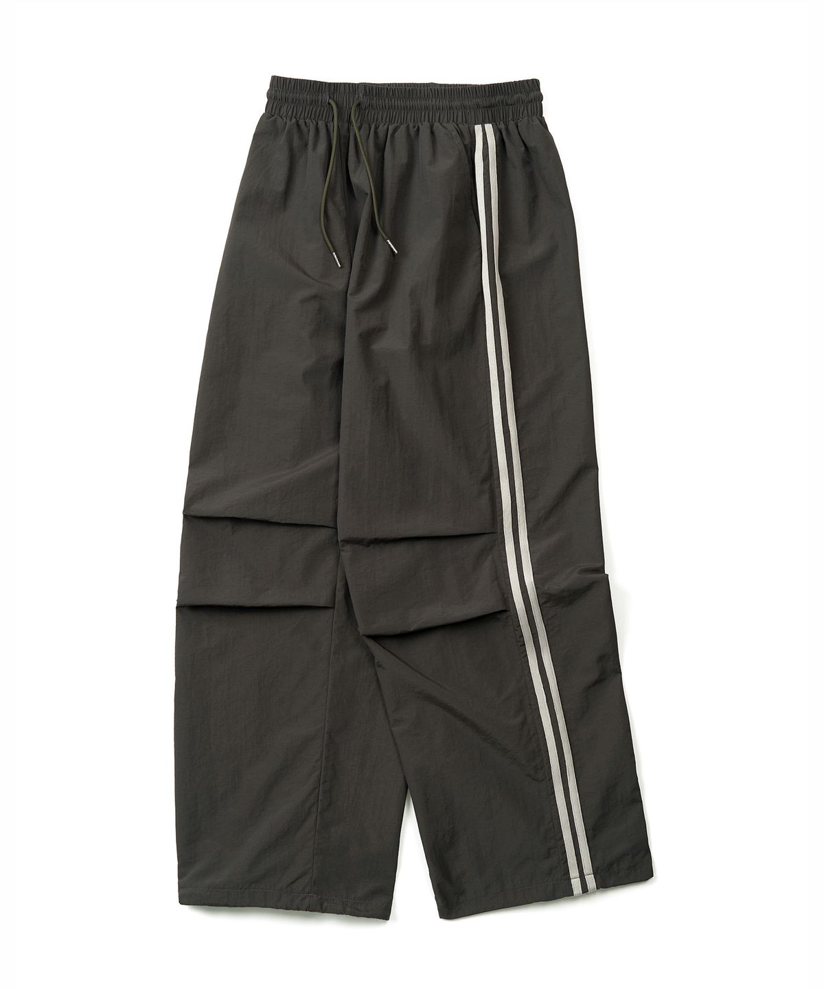 엑스컨테이너(EXCONTAINER) 사이드 라인 나일론 트랙 팬츠 (DEEP KHAKI)