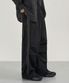 사이드 라인 나일론 트랙 팬츠 (BLACK)