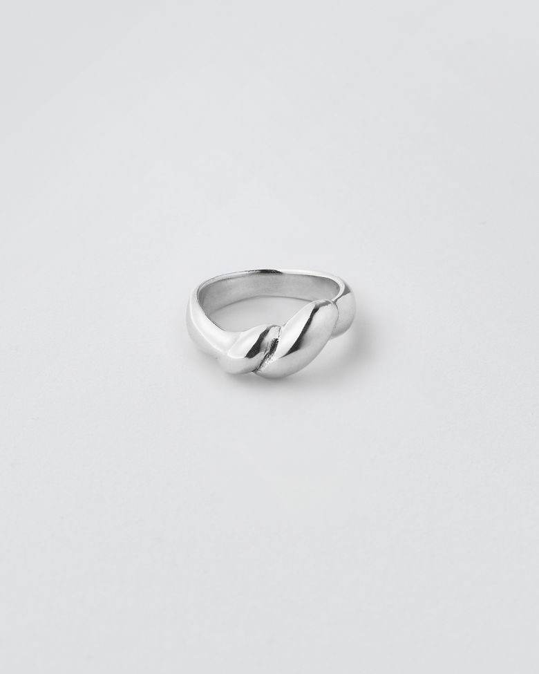 Twisted Doughnut Ring (silver925)(2color)