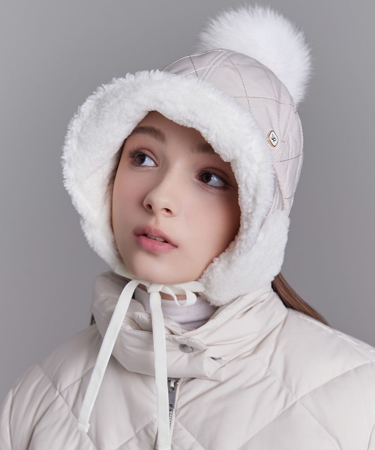 화이트샌즈(WHITE SANDS) 마름모퀼팅 이어보닛햇 라누아 (4 colors)