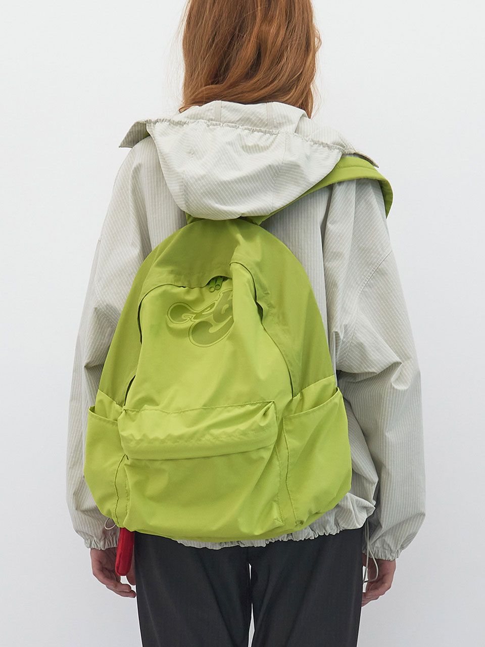 ENZO BLUES ♥ Surf Logo Two Tone Backpack /追跡付 MUSINSA | ENZO BLUES Surf Logo Two-Tone Backpack (Moss Green)