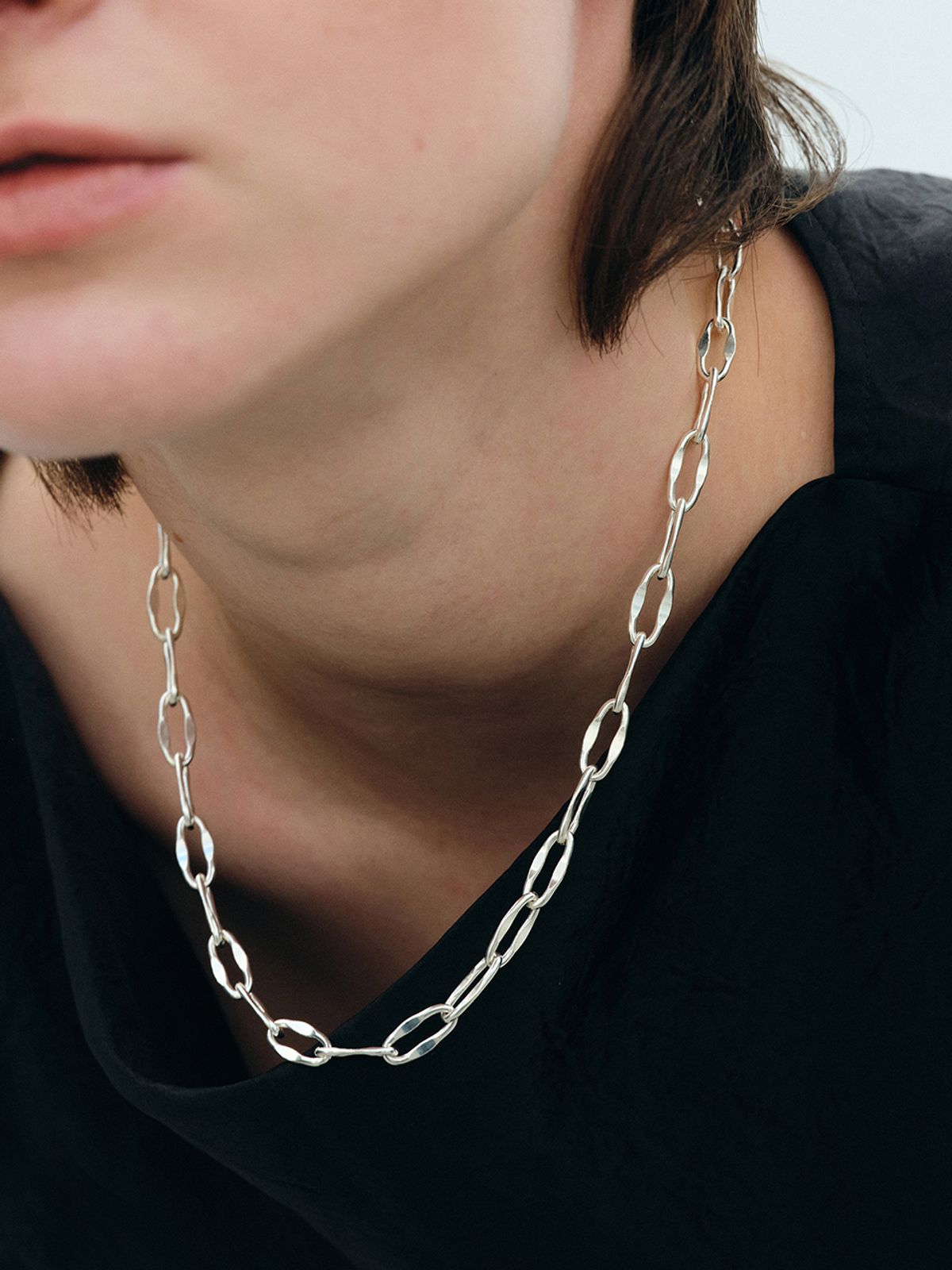 어나더레이어(ANOTHERLAYER) New Circle Necklace (silver925)