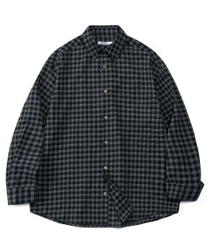 모던 스모크 체크 셔츠 (SAGE GREY)