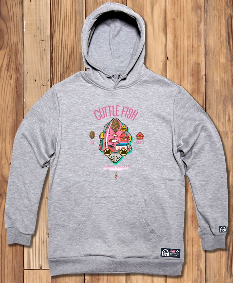 FICO-HOODY-215  익스트림 낚시 브랜드 피코앵글러 무늬오징어 후드티