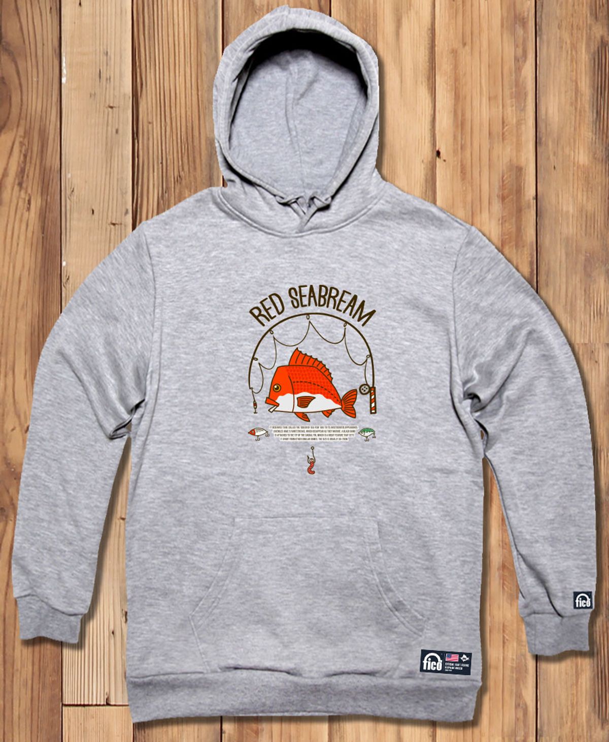 돌돌(DOLDOL) FICO-HOODY-217  익스트림 낚시 브랜드 피코앵글러 참돔 후드티