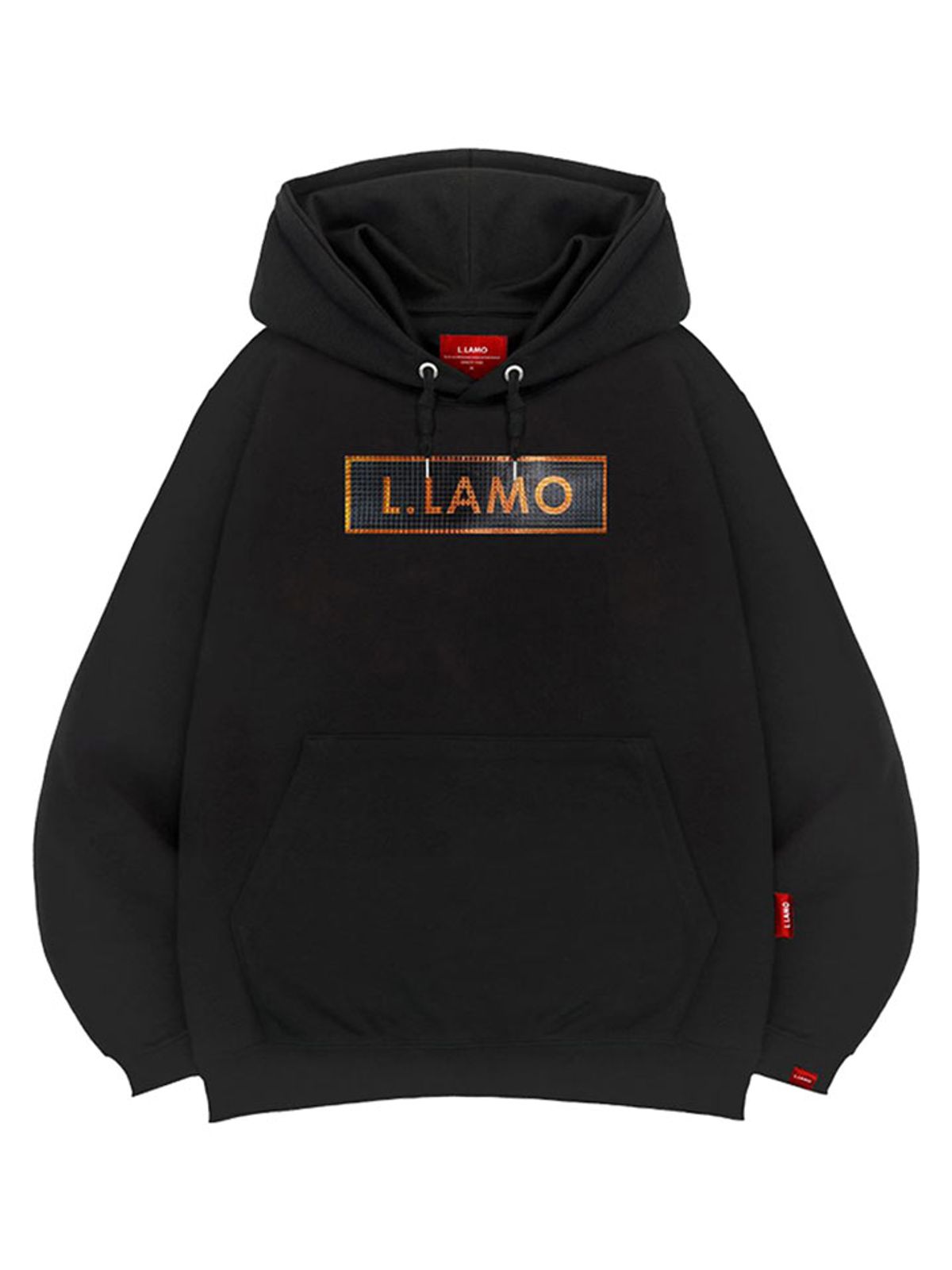 엘라모(LLAMO) 엠보큐브라모 후드티 남녀공용 빅사이즈 M~4XL