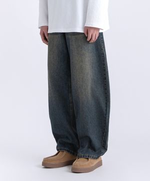 세미 벌룬 데님 팬츠 옐로우