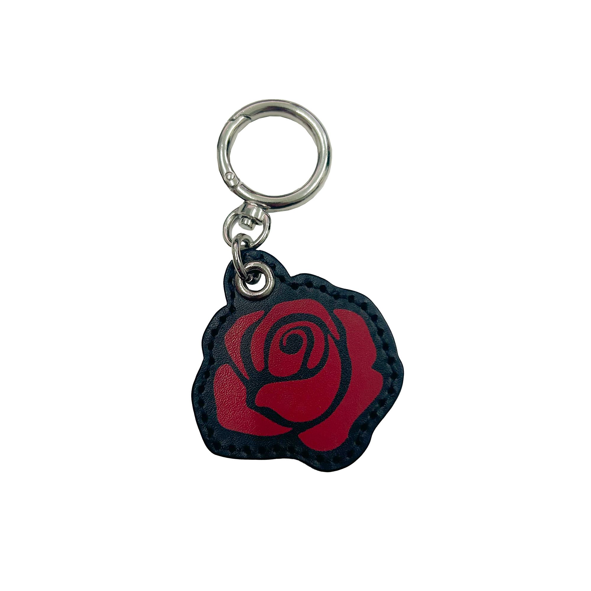 MUSINSA | EERST Rose Key Ring [Black]