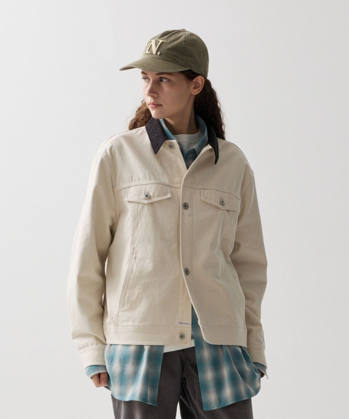 네이머클로딩(NAMERCLOTHING) BASIS TRUCKER JACKET ECRU