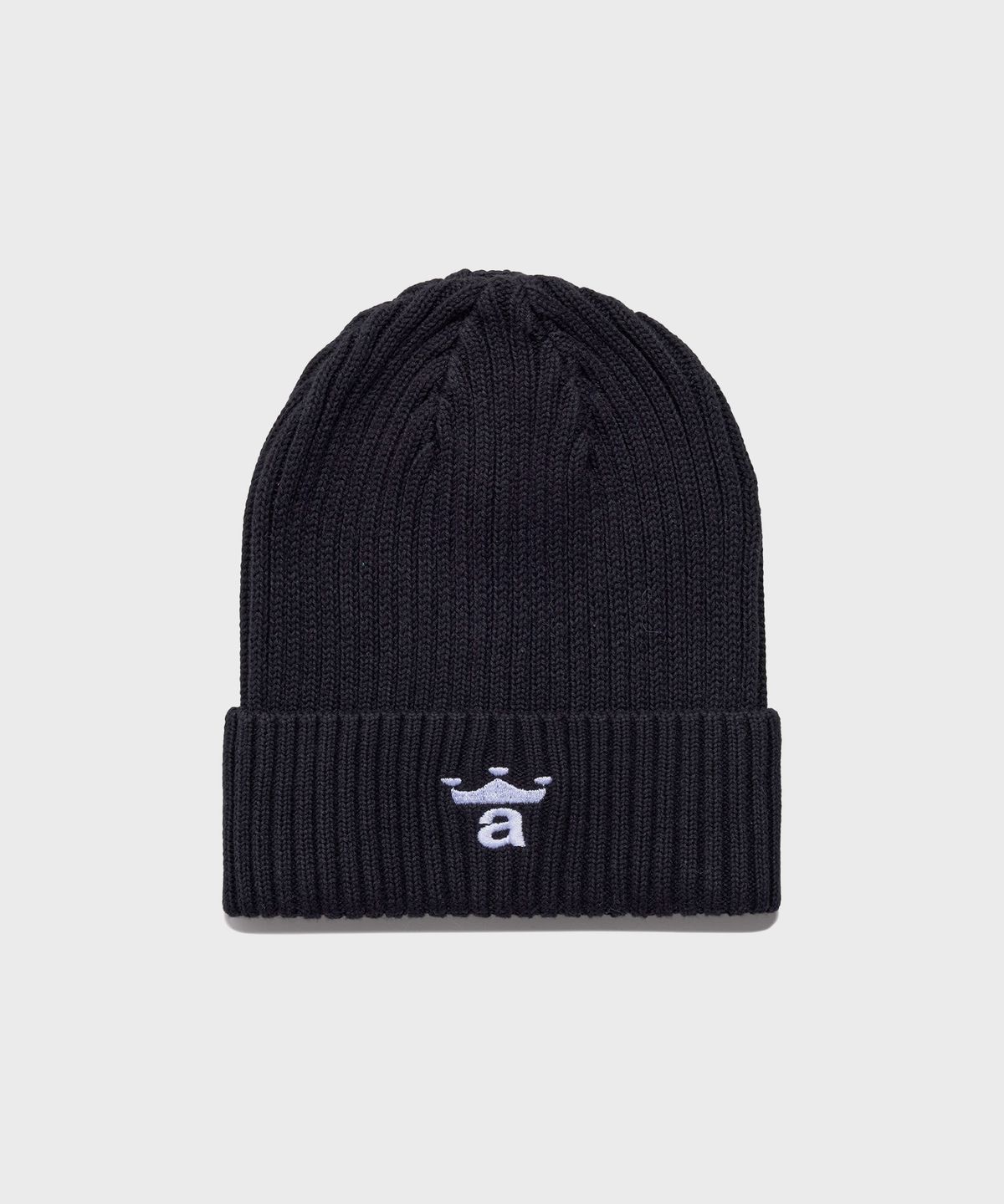 어웨이크 뉴욕(AWAKE NY) (U) 크라운 A 케이블 비니 블랙 CROWN A CABLE BEANIE BLACK