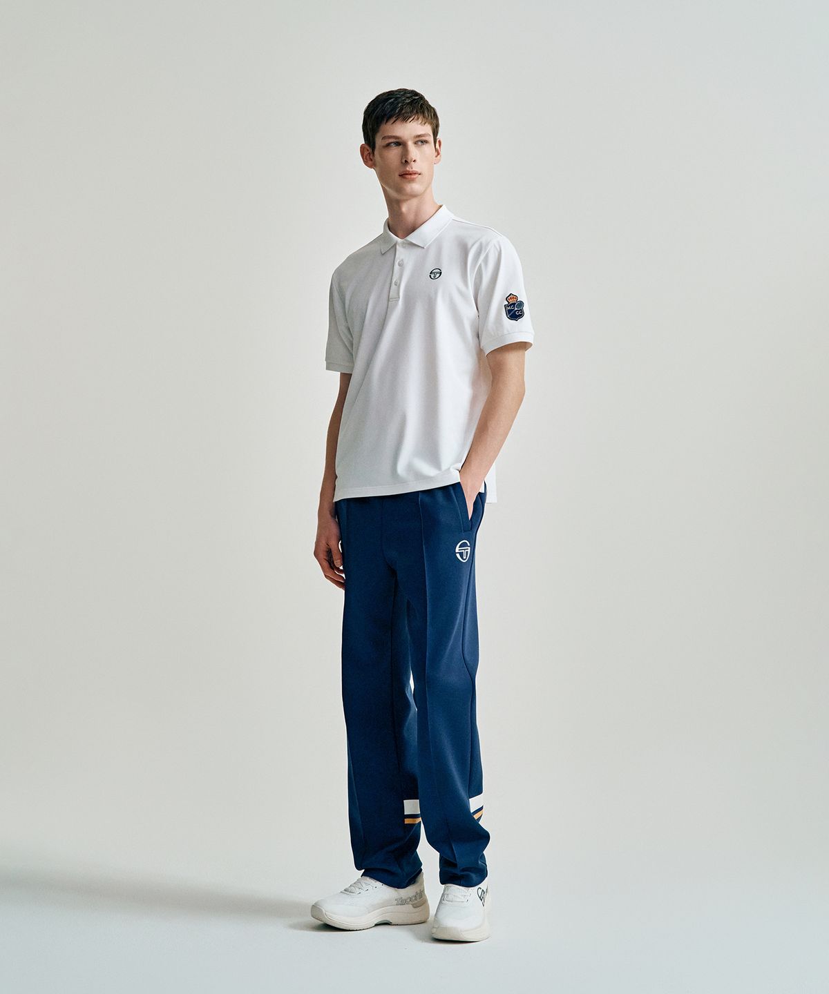 세르지오 타키니(SERGIO TACCHINI) M MC 더블 MCH 폴로 (White)