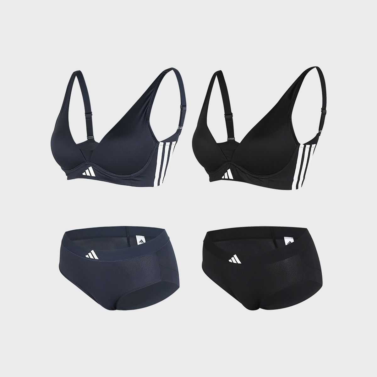 아디다스 언더웨어(ADIDAS UNDERWEAR) [2SET] 퍼포먼스 에어로레디 올메쉬 브라팬티