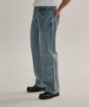 라인 스트레이트 데님 팬츠 25DP01