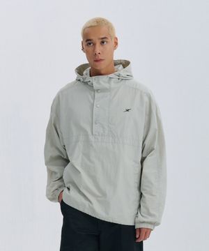 히든 플라켓 후드 아노락 (2color)