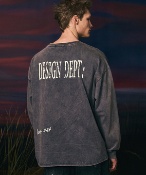 리버스 워싱 긴팔티 (퍼플)