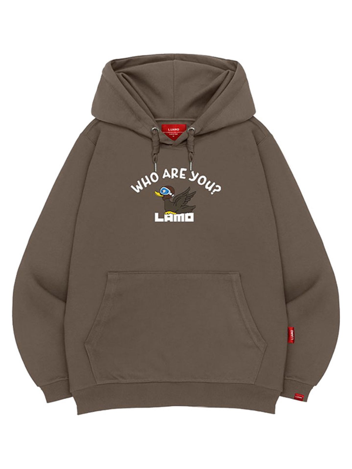 엘라모(LLAMO) 라모덕 후드티 남녀공용 빅사이즈 M~4XL