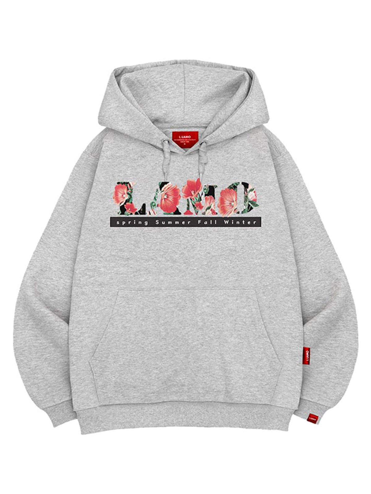 엘라모(LLAMO) 플라워라모 후드티 남녀공용 빅사이즈 M~4XL