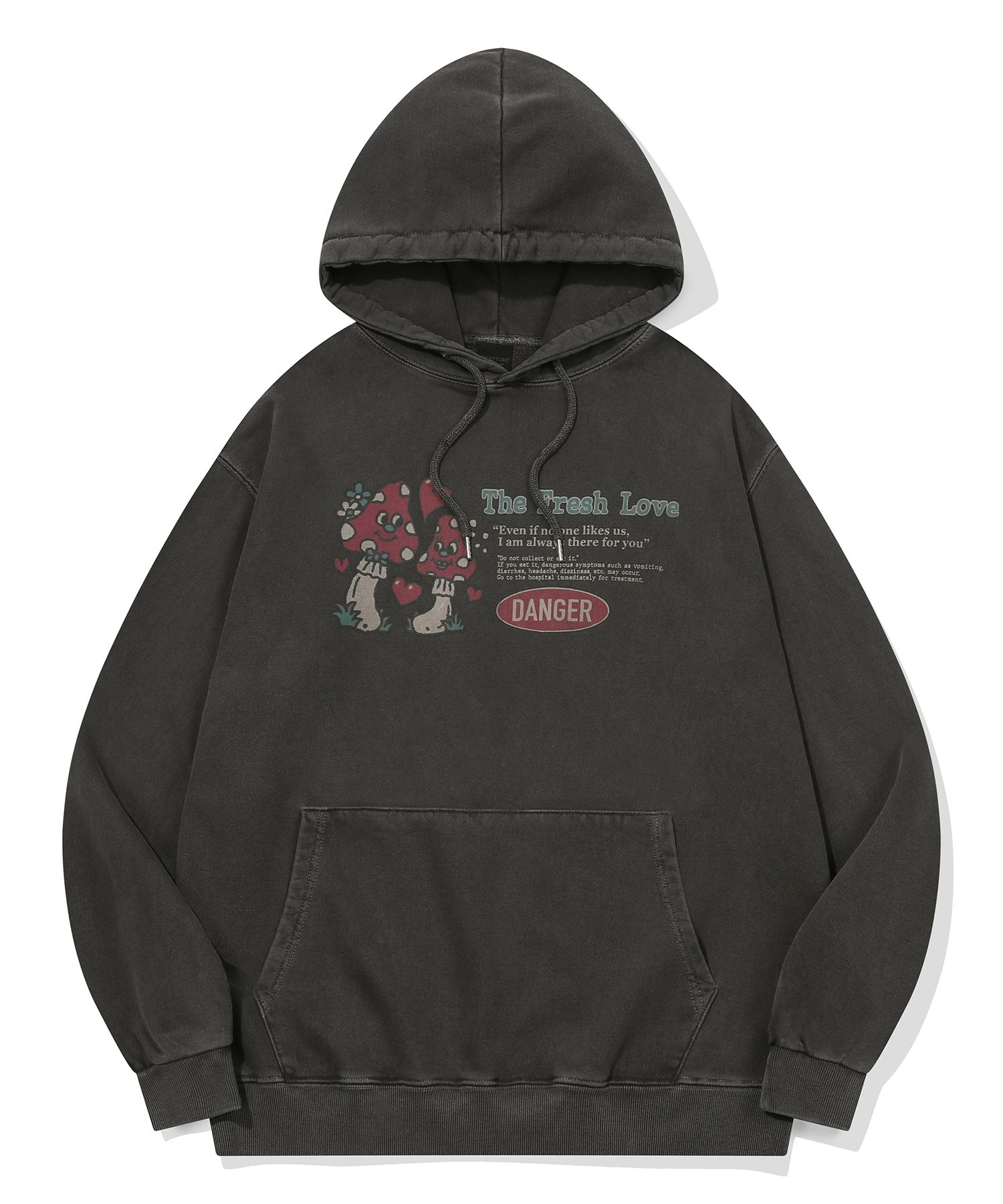 【CPGN STUDIO】25SS★ Mush Love Pigment Hoodie MUSINSA | CPGN STUDIO Mushroom Love Pigment Hoodie Smoke Black
