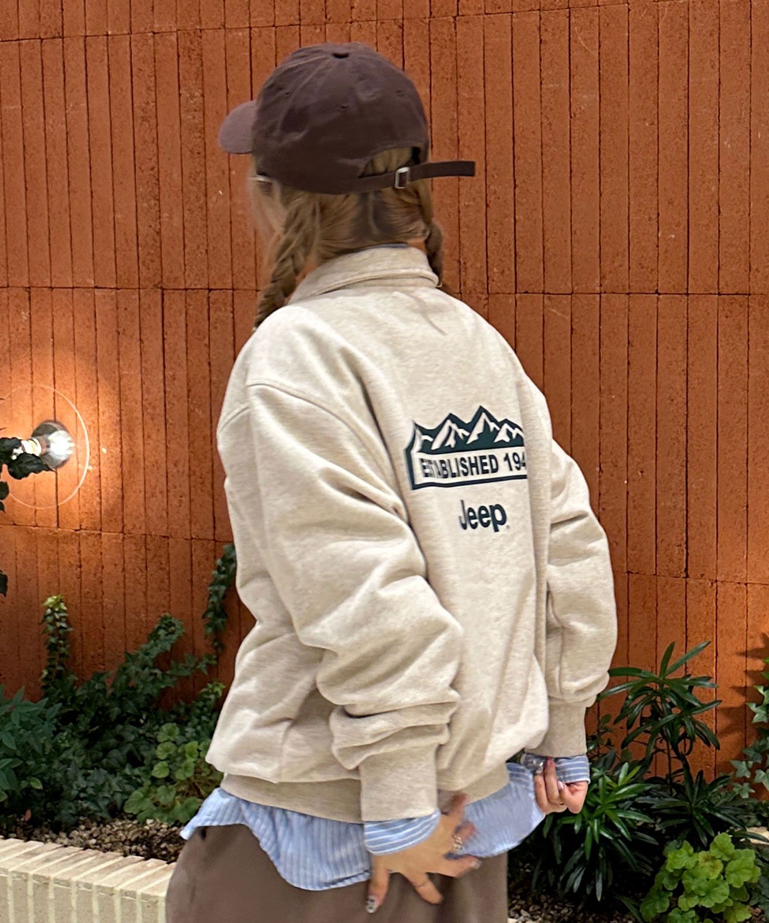 SR Original Half Zip［Mustard］simianring SR Original Half Zip［Mustard］simianring half zip sweatshirt | No