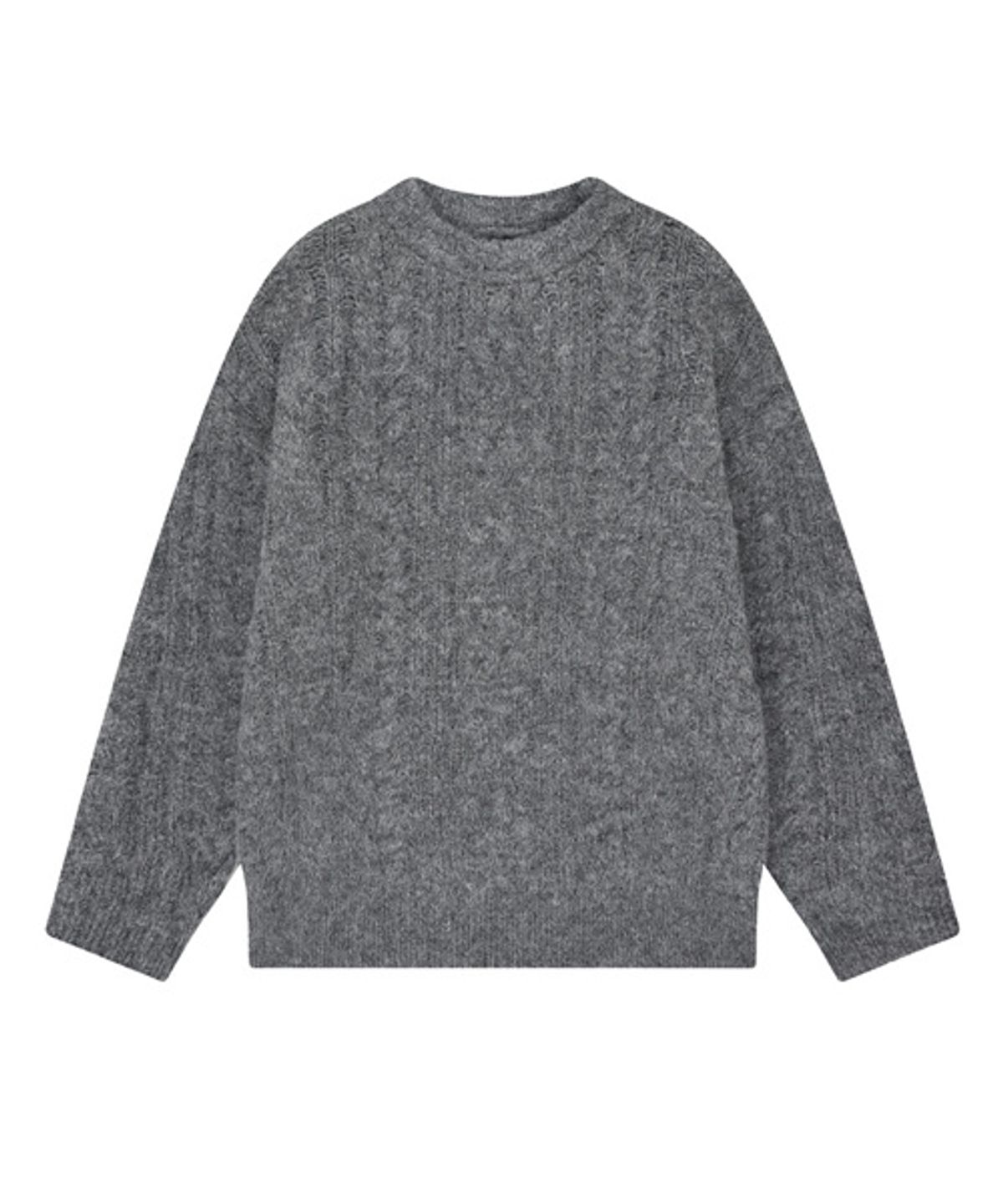 그레이티스트(THE GREATEST) Cable Knit Gray