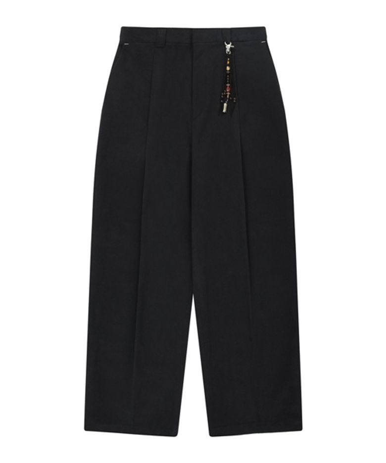 Cotton Keyring Pants Black