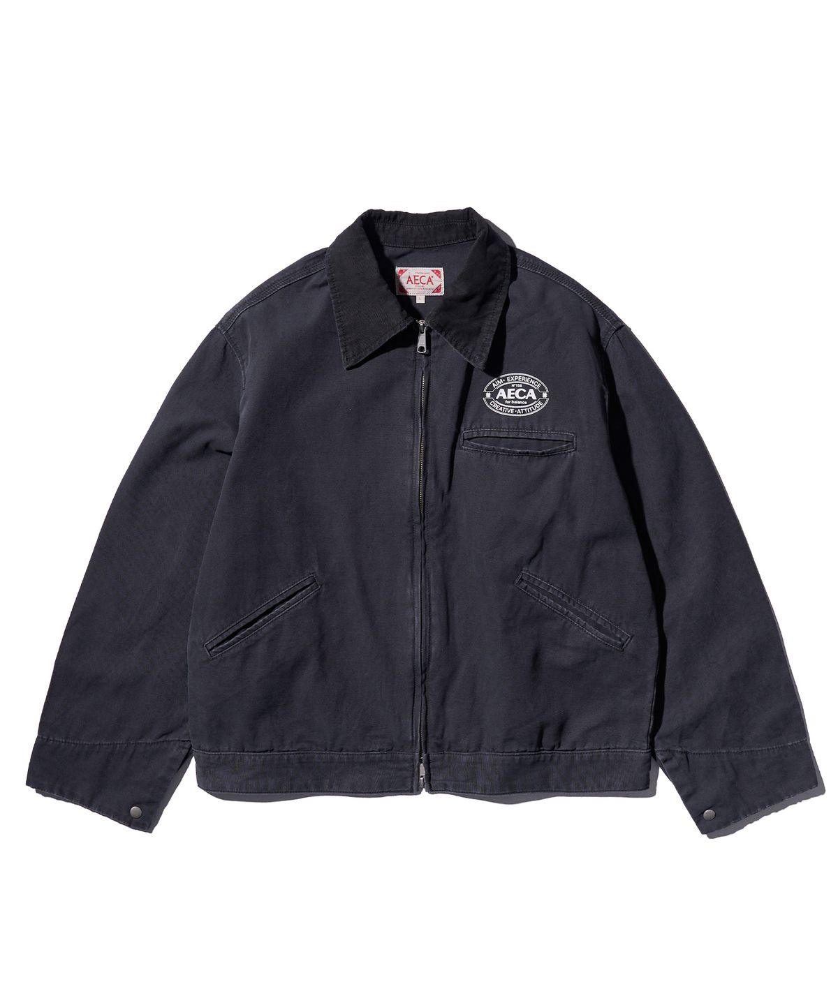 에이카화이트(AECA) AECA VINTAGE CANVAS WORK JACKET-CHARCOAL
