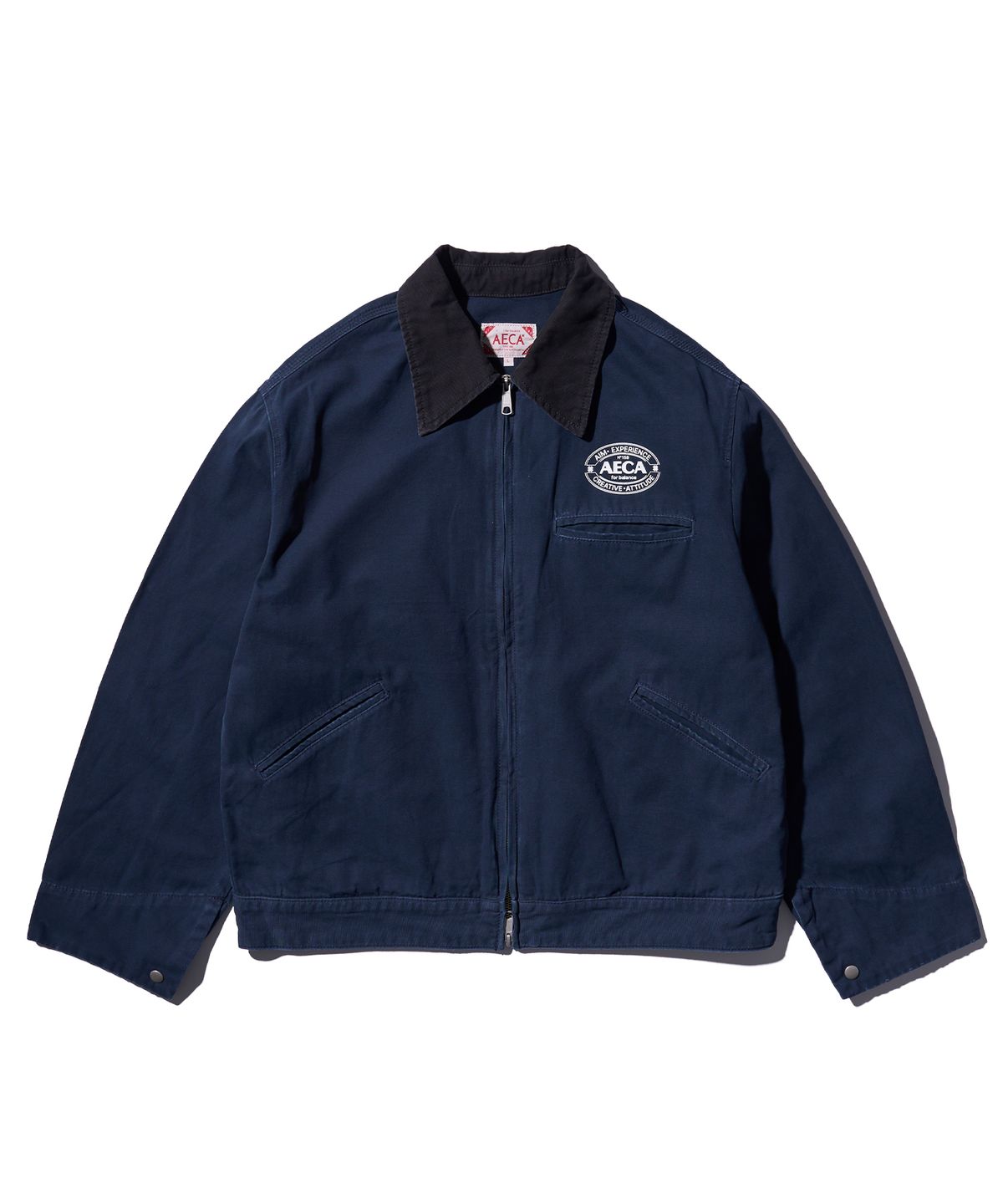 에이카화이트(AECA) AECA VINTAGE CANVAS WORK JACKET-NAVY