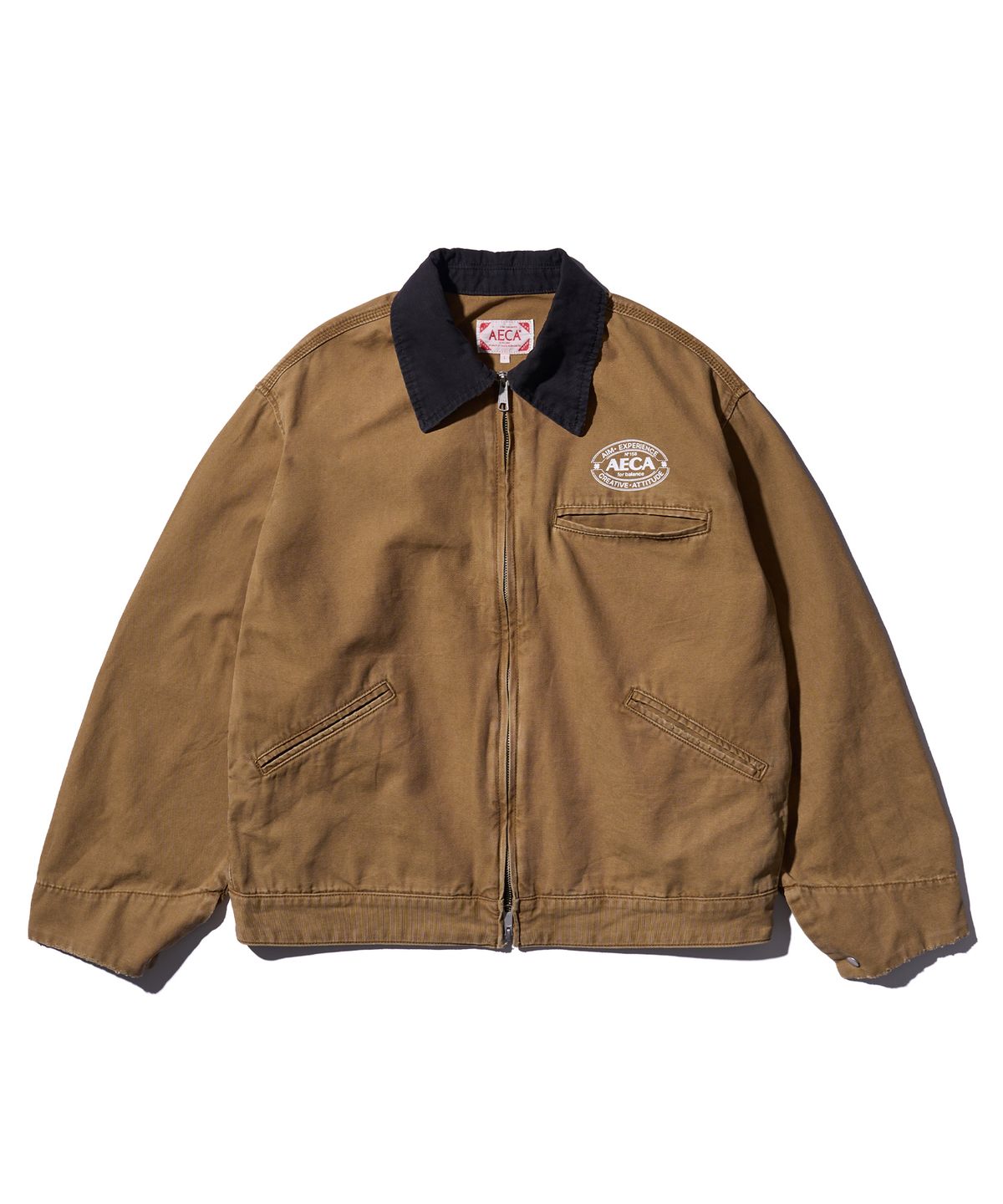 에이카화이트(AECA) AECA VINTAGE CANVAS WORK JACKET-BEIGE