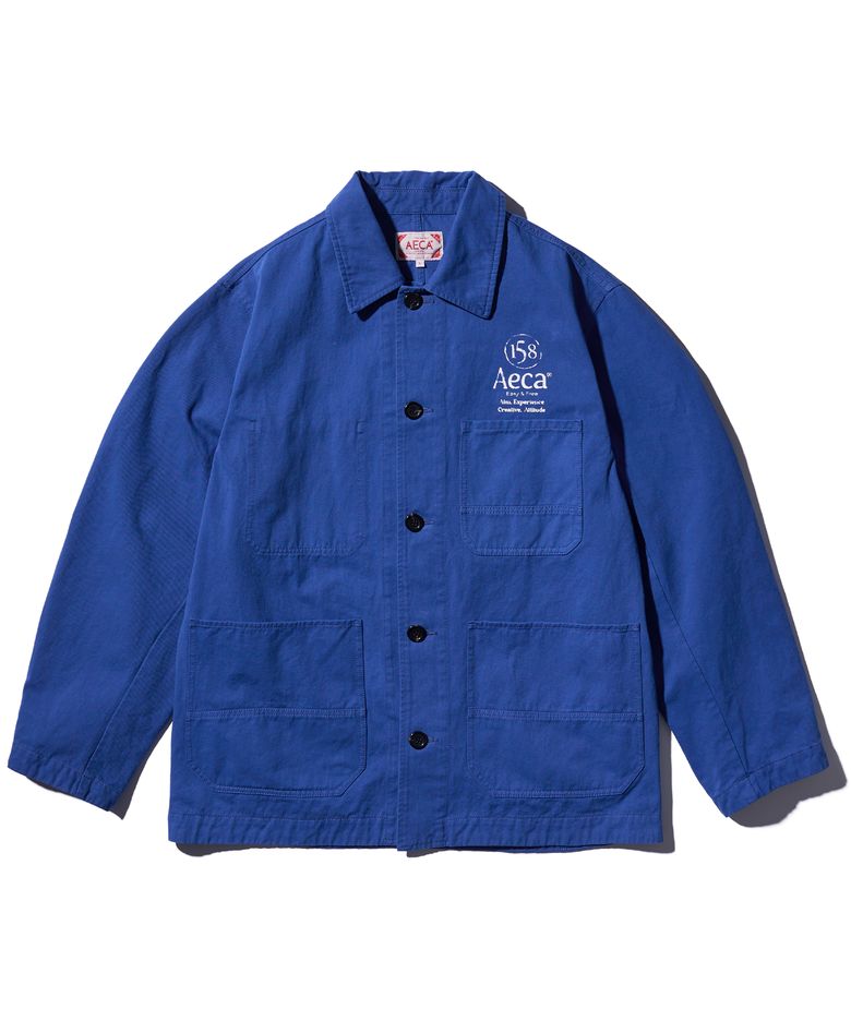AECA WASHED FRENCH WORK JACKET-BLUE