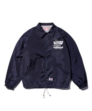 AECA RECORD SHOP NYLON COACH JACKET-NAVY