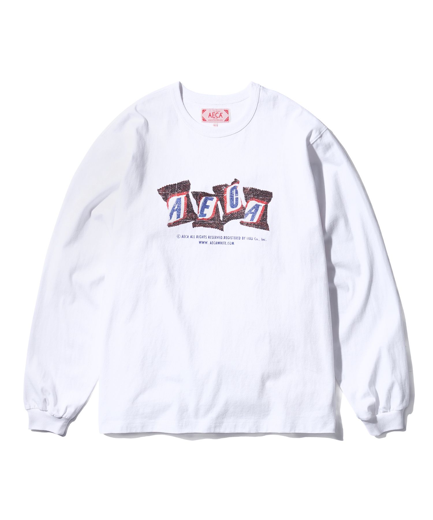 Tシャツ・カットソー AECA WHITE AECA CHOCOLATE BAR LONG SLEEVEWHITE MUSINSA | AECA WHITE AECA CHOCOLATE BAR LONG SLEEVE-WHITE